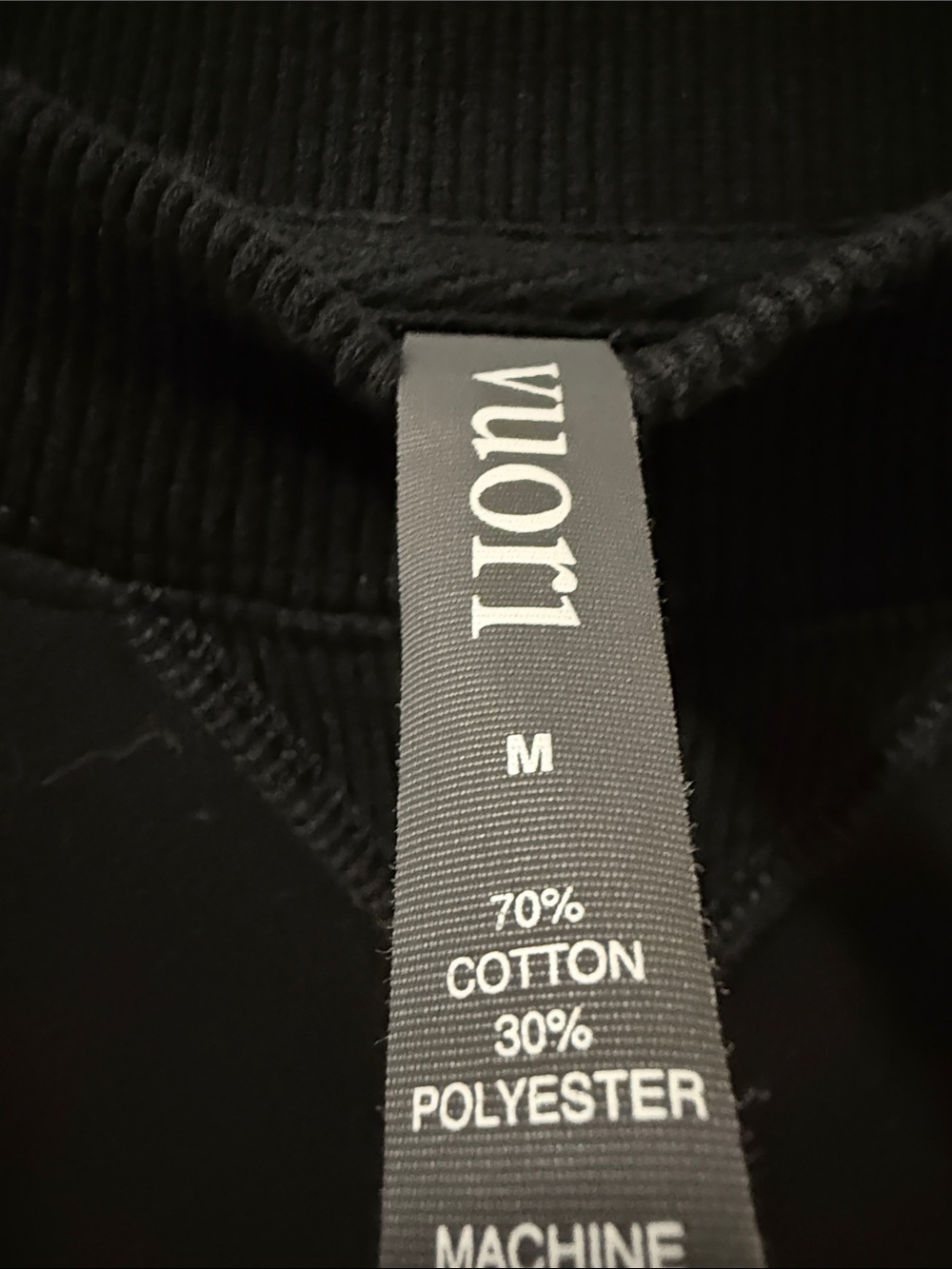 Vuori Crewneck Sweatshirt Black Medium - Picture 3 of 3